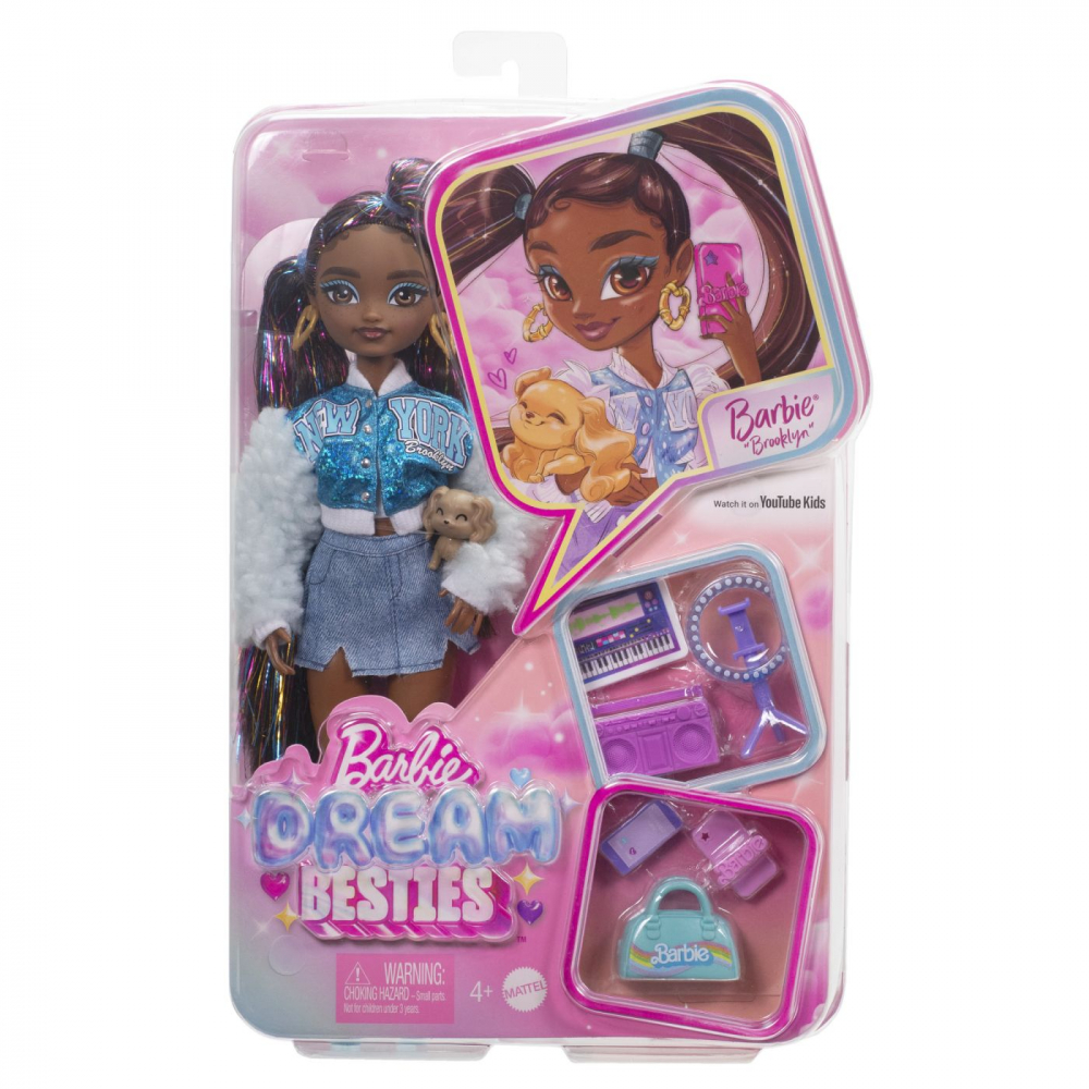 Papusa Barbie Dream Besties Brooklyn, Mattel