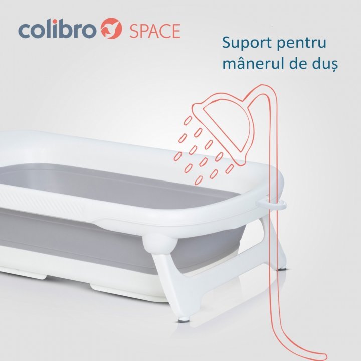 Cadita Pliabila Colibro Space cu Termometru - imagine 2