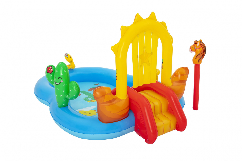 Centru de Joaca Bestway cu Tobogan si Piscina - imagine 4