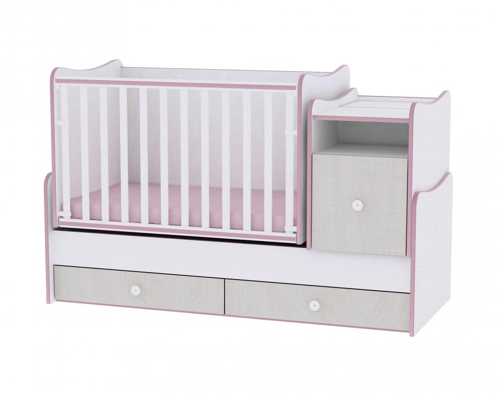 Mobilier Transformabil Lorelli Trend Plus White Pink