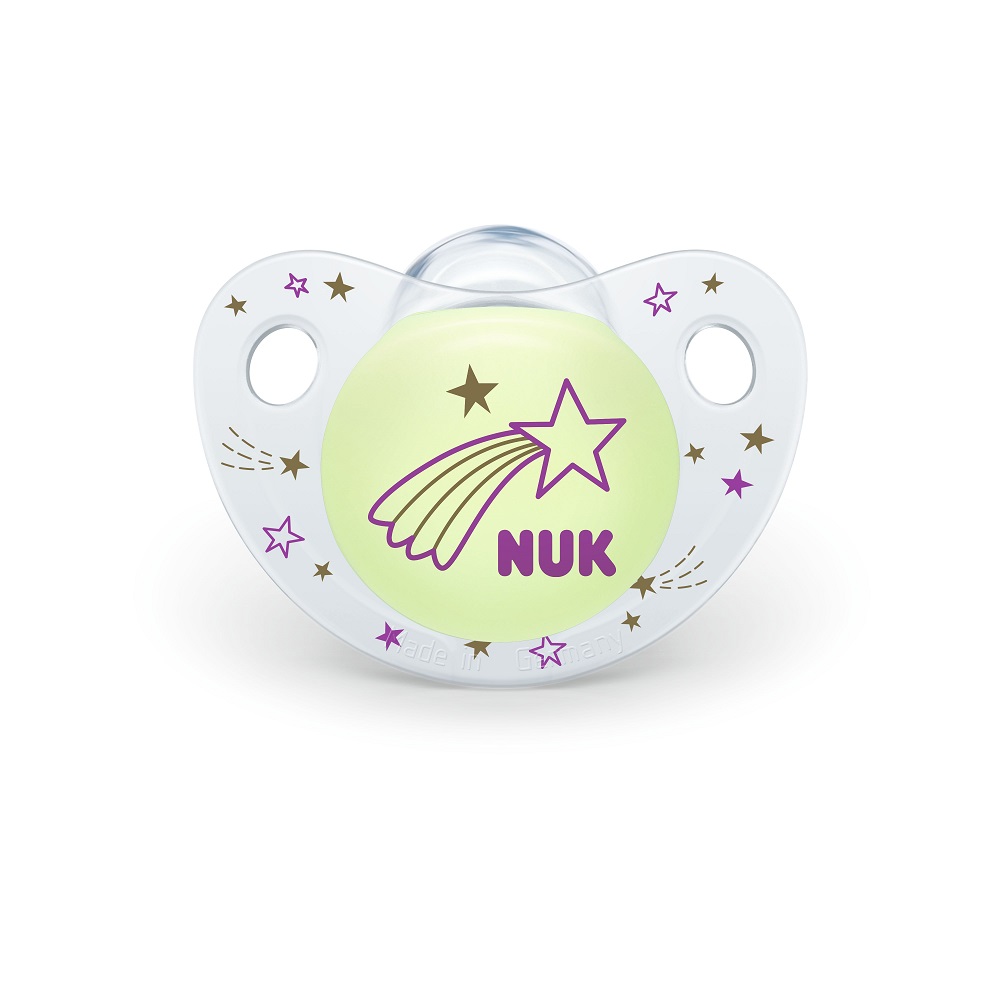 Suzeta NUK Night & Day Cometa Mov 18-36 luni