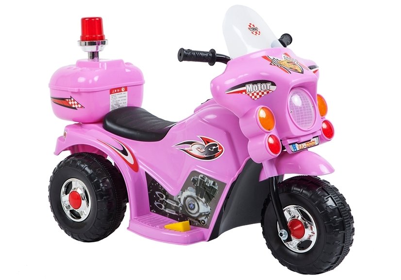 Motocicleta Electrică M7 R-Sport Roz cu Muzică și Lumini