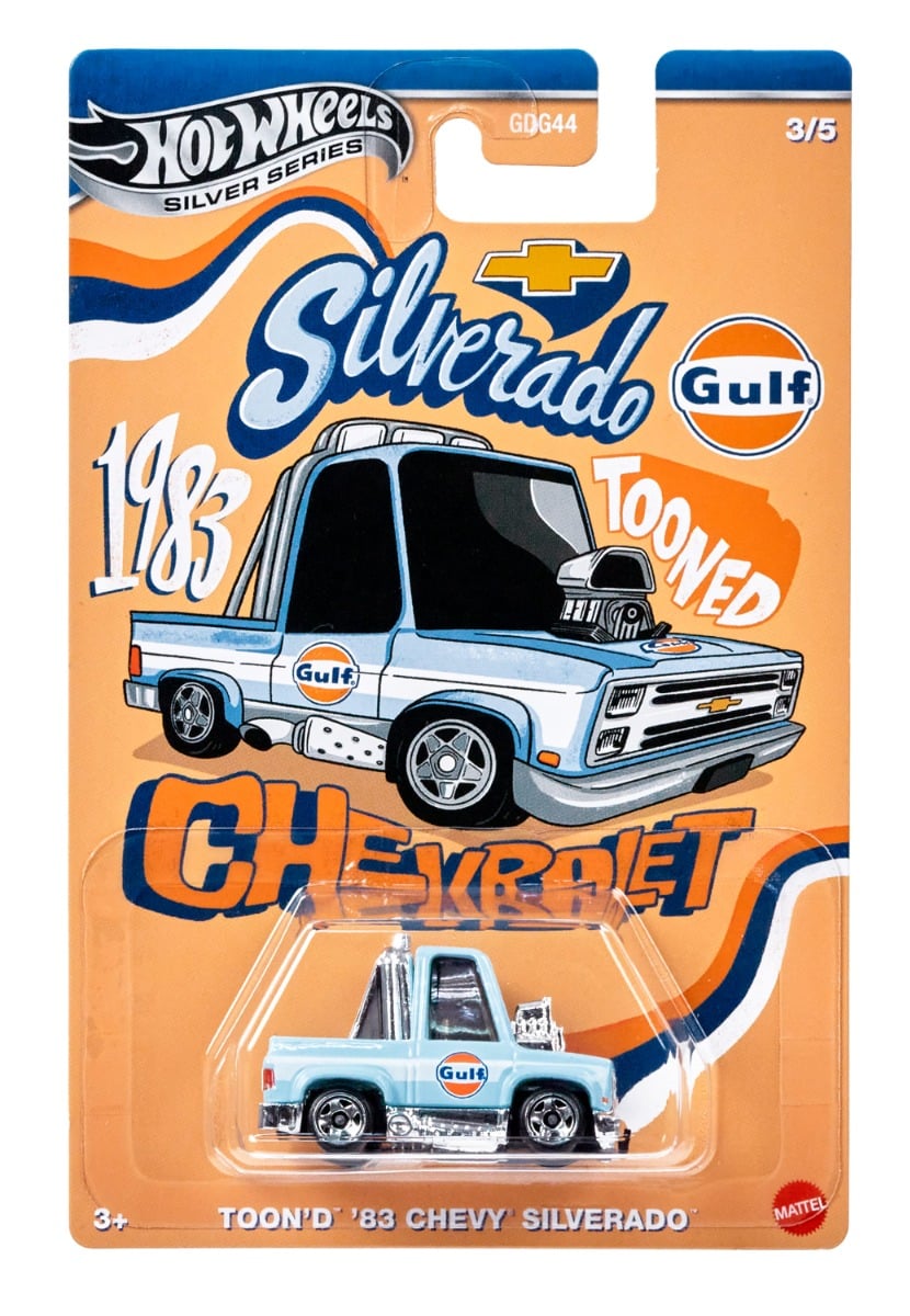 Hot Wheels Gulf Tooned '83 Silverado 1:64