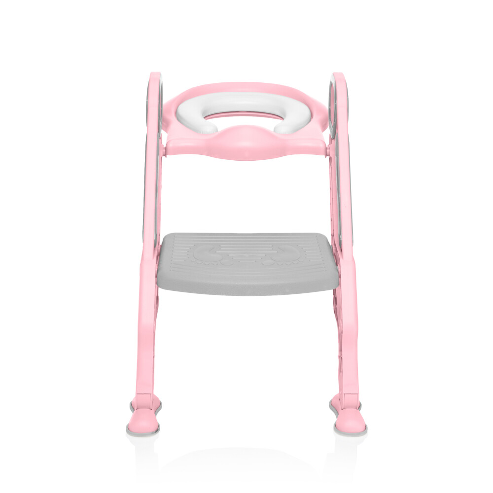 Reductor Toaleta Zopa cu Scară Blush Pink - imagine 2