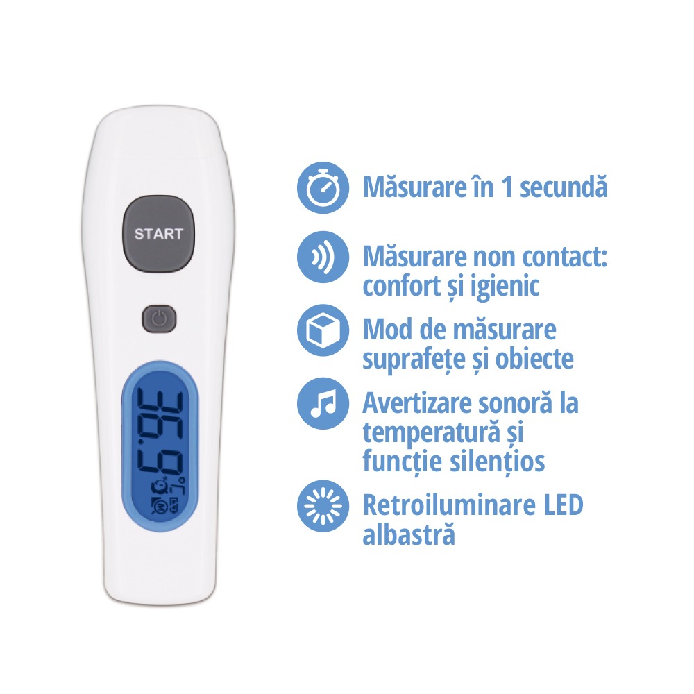 Termometru Infraroșu Non-Contact Pic Solution - imagine 2