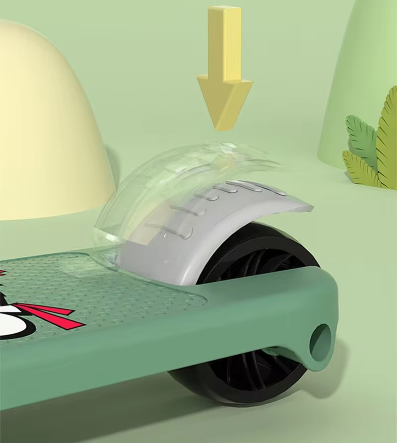 Trotineta Pliabilă Green Dino Nichiduta cu Muzică și LED - imagine 8