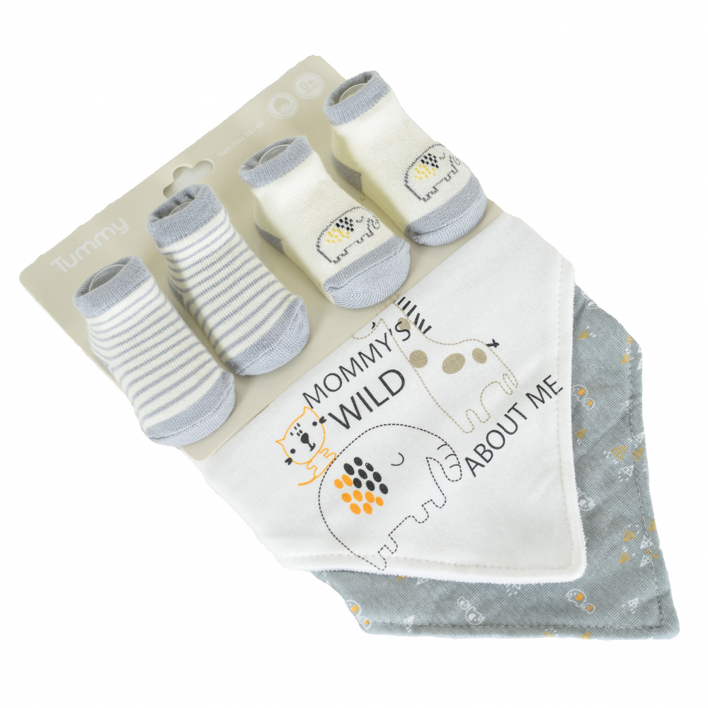 Cangaroo Tummy Grey Set 4 piese nou-născut - imagine 2