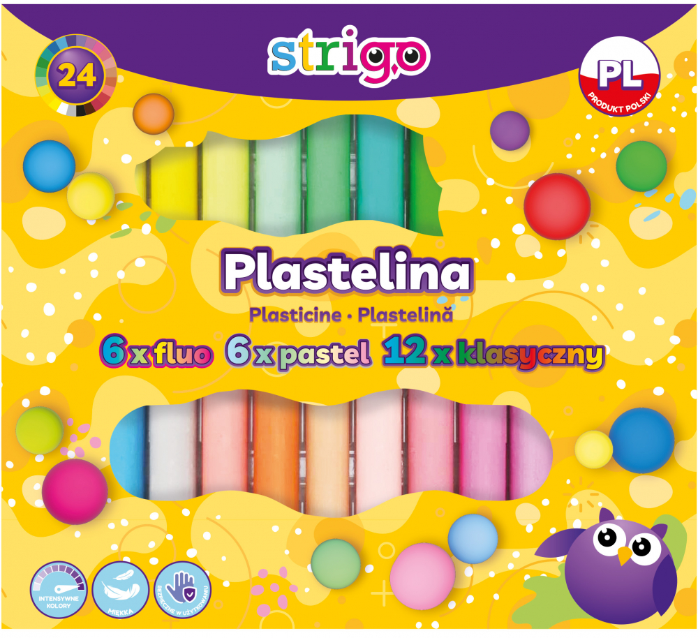 Plastilina Strigo 24 Culori | Set Creativ Premium