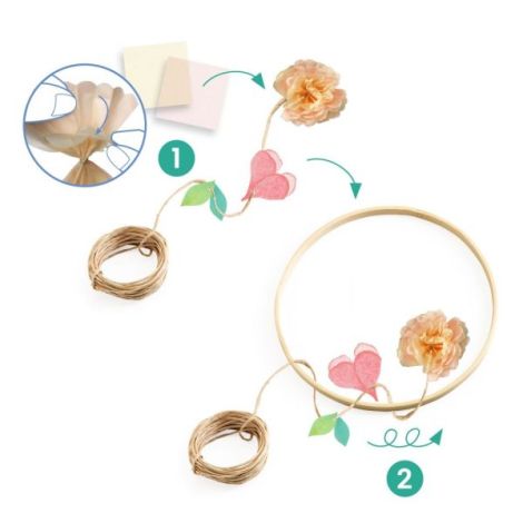 Coronita DIY Flori Dalia | Joc Creativ Djeco - imagine 2
