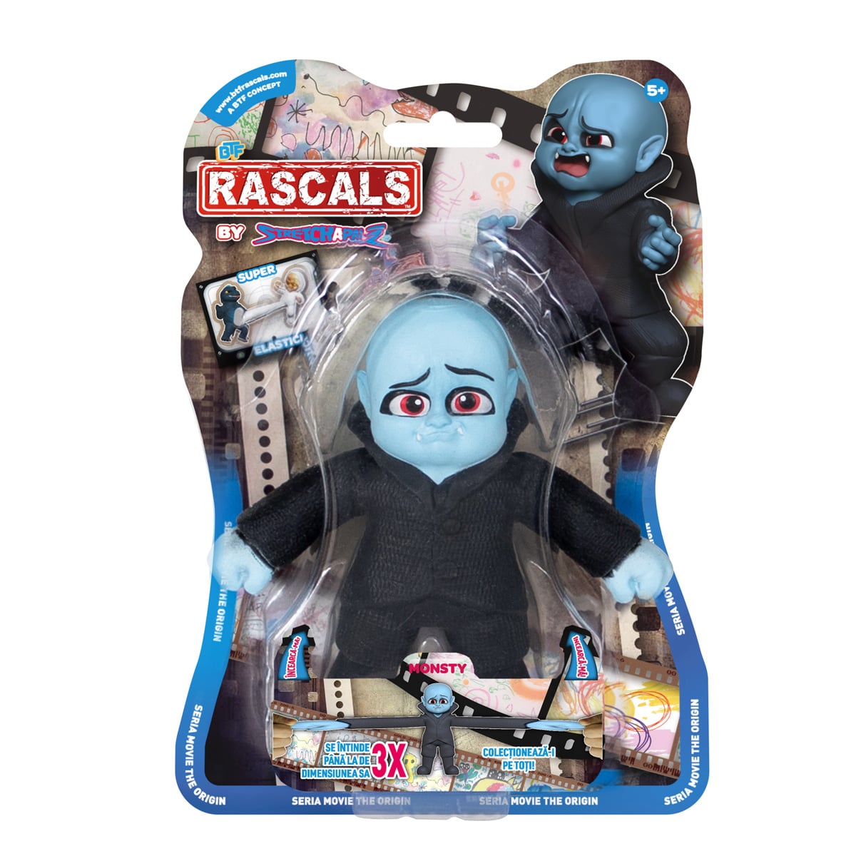 Figurina Rascals Monsty - Monstrulet care se întinde