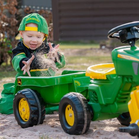 Tractor Pedale John Deere Rolly Toys + Remorcă - imagine 3