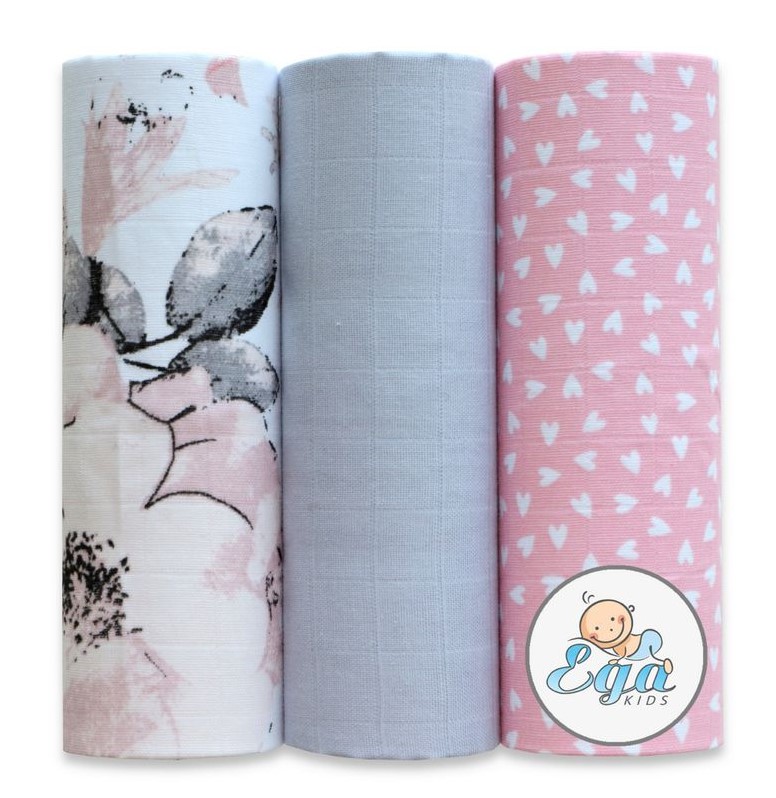 Egakids Set 3 Scutece Bumbac 60x80cm - imagine 3