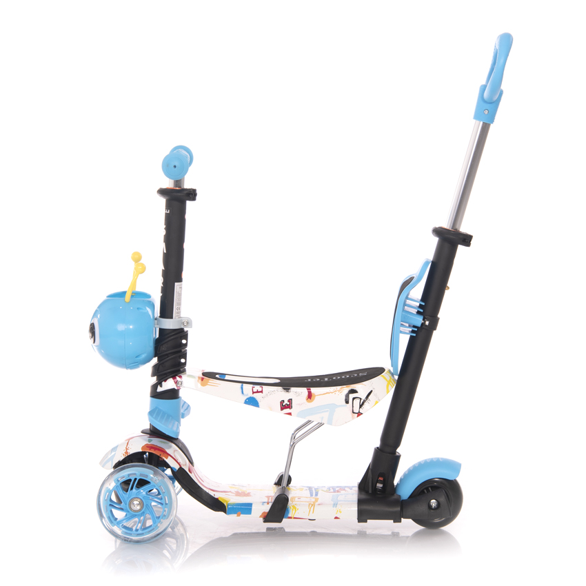 Trotineta Lorelli Smart Plus 3 Roti LED + Maner Parental - imagine 4
