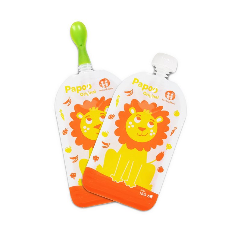 Set 6 Pungi Reutilizabile Hranire Bebe Papoo - imagine 3