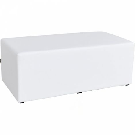 Puf Alb Rectangular Moje Bambino, Practic și Lavabil