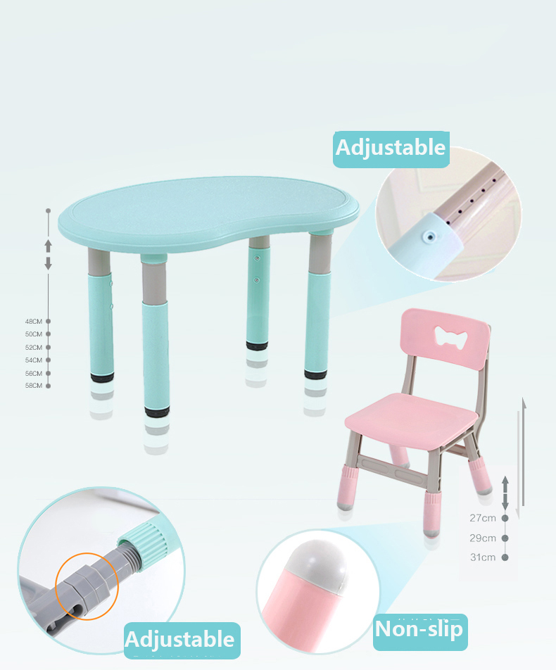 Set Masuta si Scaunel Reglabil Nichiduta Study Pink - imagine 6