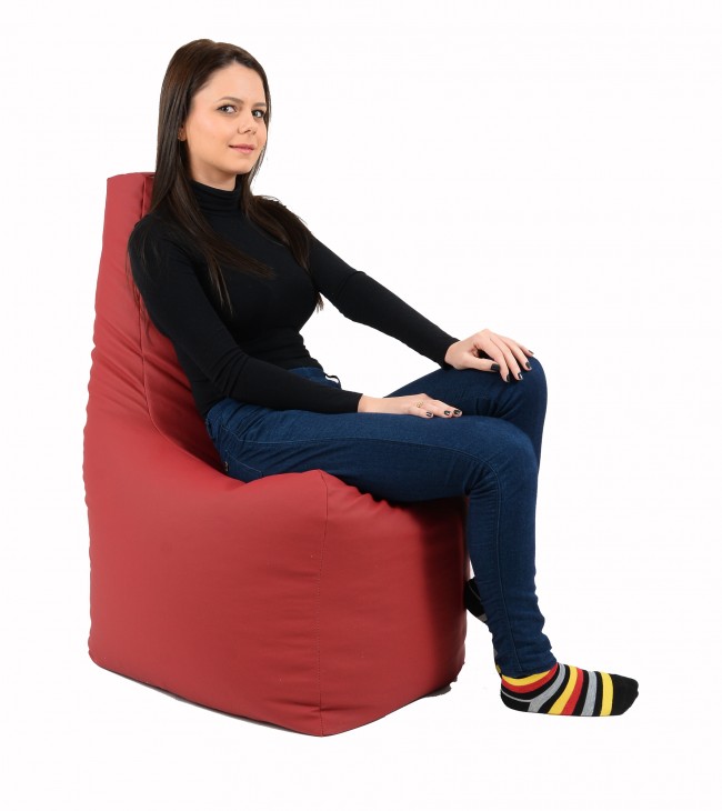 Fotoliu Sunlounger Pufrelax Bordo cu Perle Polistiren