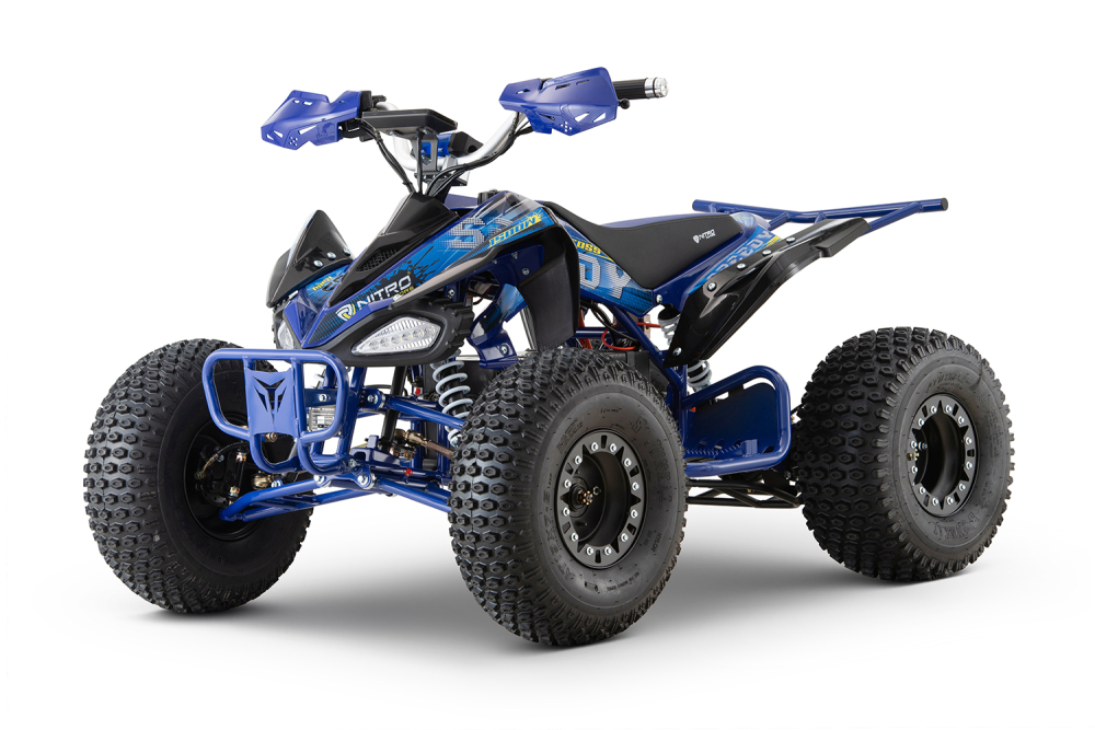 ATV electric ECO Speedy XXL 1500W 60V 20Ah cu diferential, roti 8 inch, culoare albastra