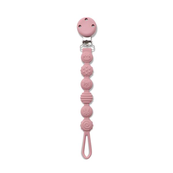 Lant Suzeță Lorelli Silicon Pink, Anti-pierdere - imagine 4
