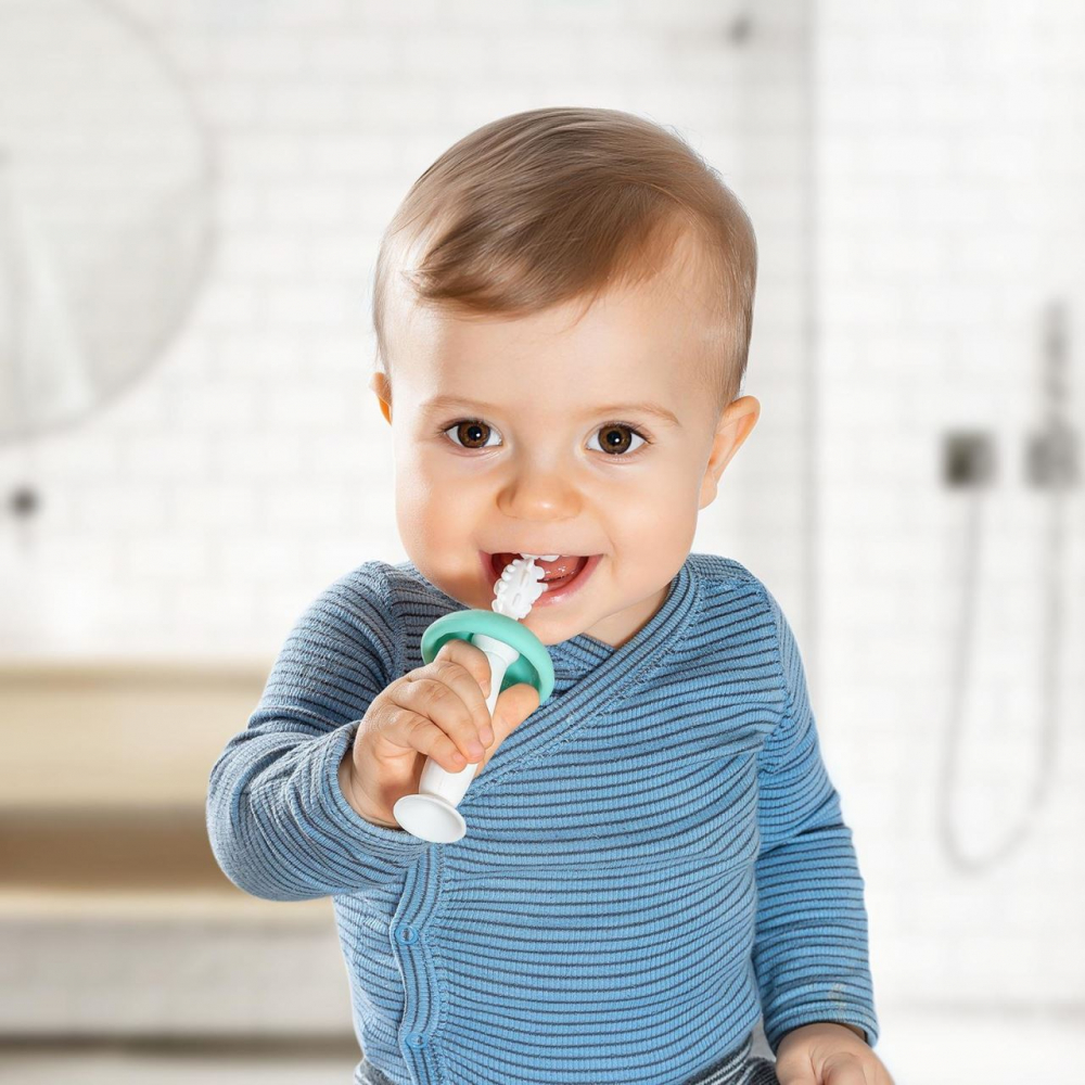 Set Periuțe Silicon BabyCare REER, Antrenament Dentiție - imagine 3