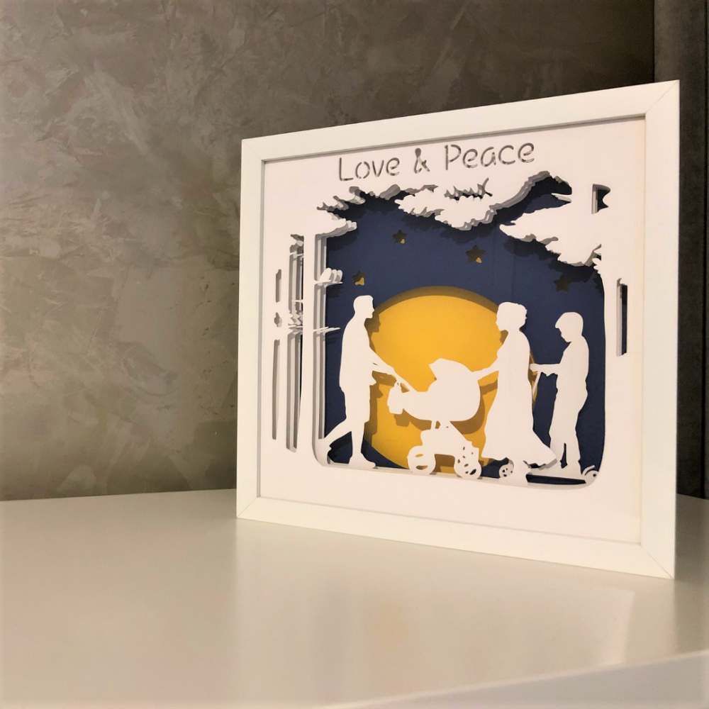 Tablou Luminos Părinți și Copii Noorhandmade - imagine 6