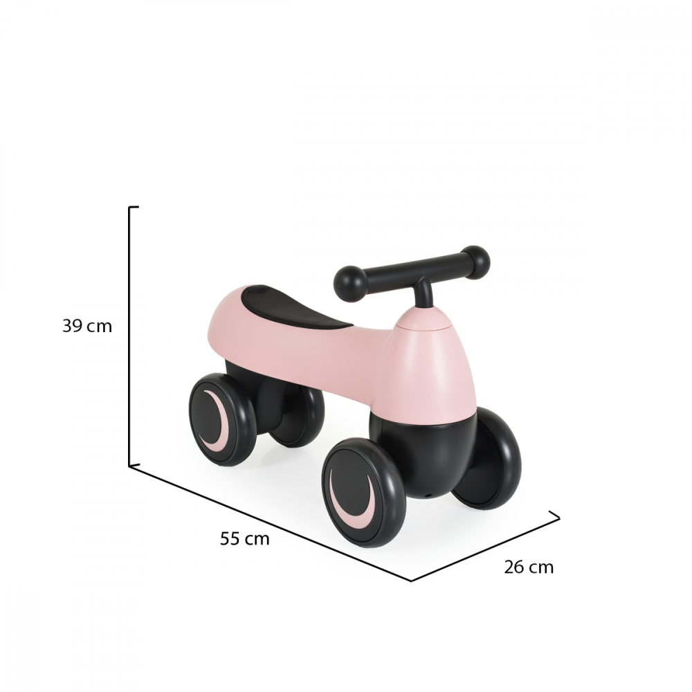 Byox Mini Balance Bugsy Roz - Bicicletă Echilibru - imagine 5