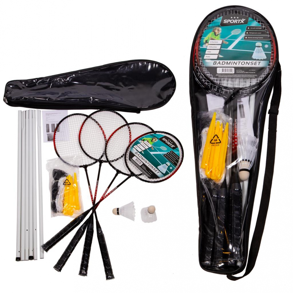 Set Badminton SportX cu Husă de Transport - imagine 2