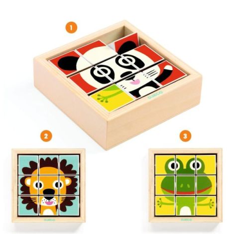 Puzzle Djeco Tournanimo - Dezvoltă Logică și Motricitate - imagine 4