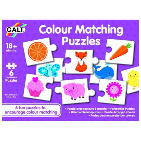 Set 6 Puzzle-uri Lumea Culorilor Galt, 18 Luni+