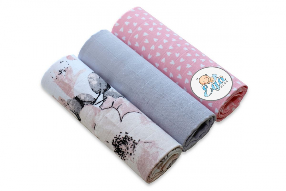 Egakids Set 3 Scutece Bumbac 60x80cm - imagine 2