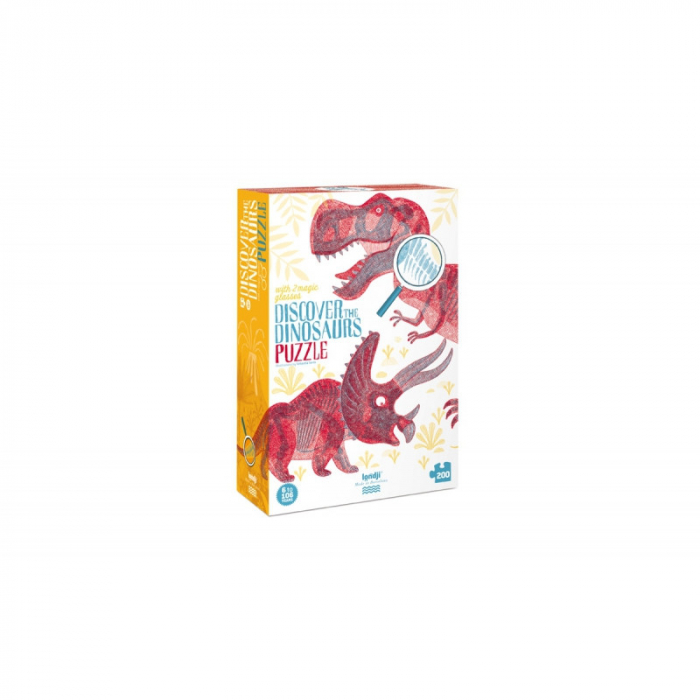 Puzzle Londji Dinozauri - Joc Educațiv cu Lupă