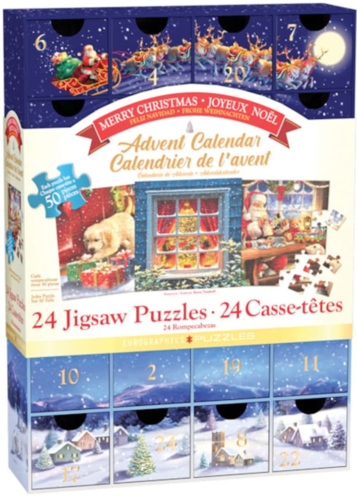 Calendar Advent Puzzle Eurographics Crăciun Fericit 24 piese
