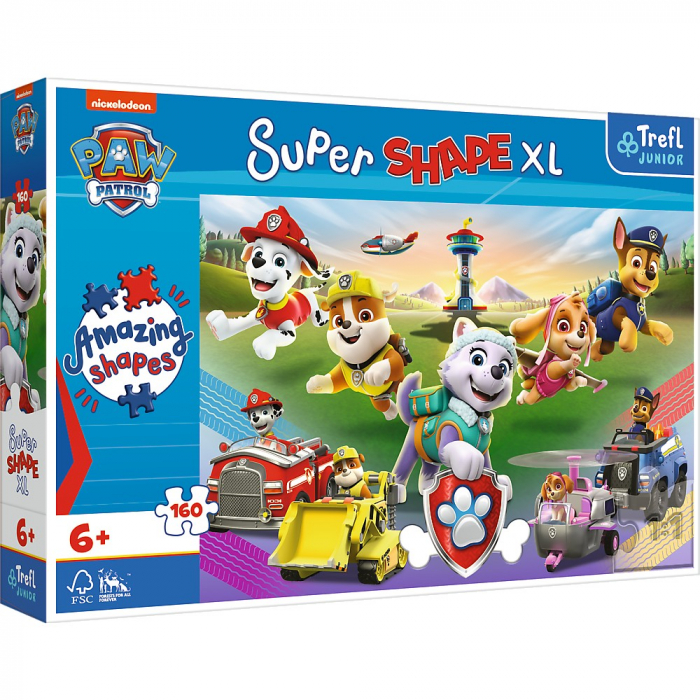 Puzzle Trefl Primo Super Shape XXL 160 Patrula Catelusilor