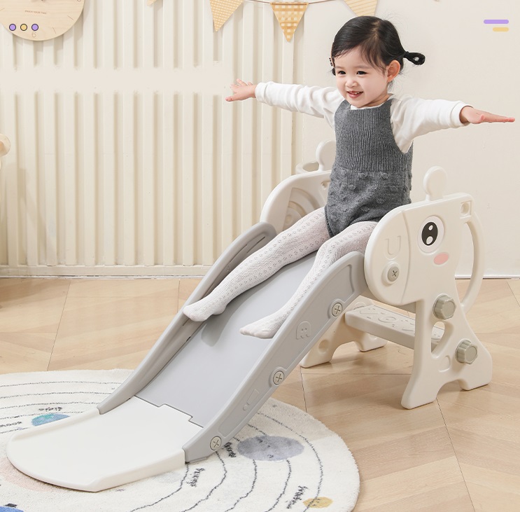 Tobogan Nichiduta Deer Blue cu Baschet Pliabil - imagine 5