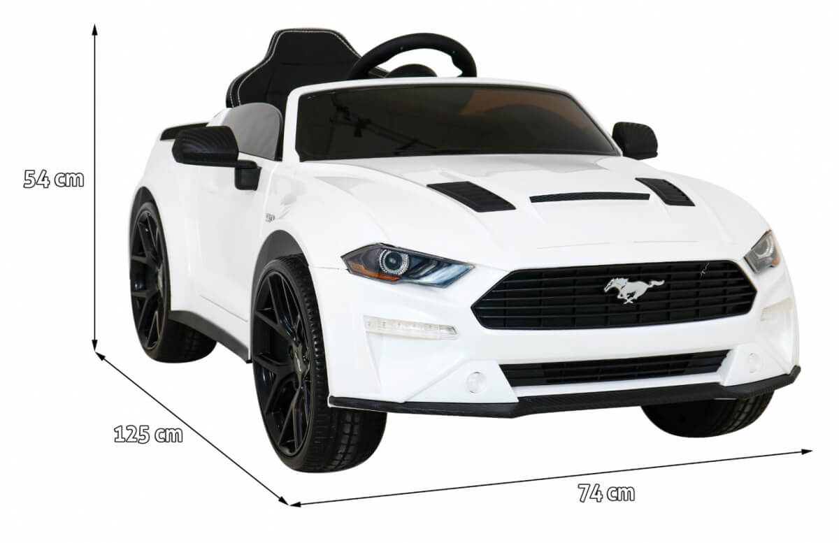 Masinuta Electrica Ford Mustang GT Alb pentru Copii - imagine 2