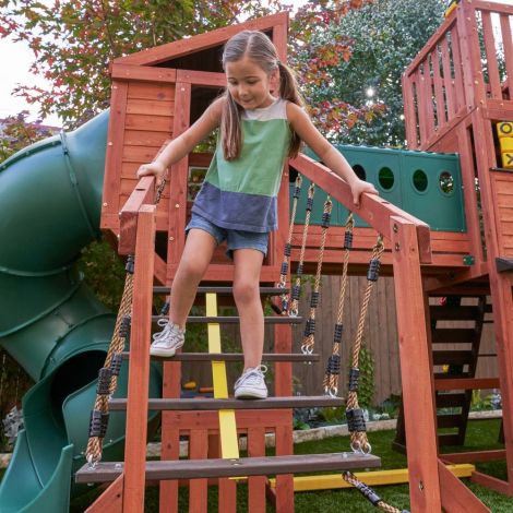 Complex Joacă Leagăn Kidkraft Odyssey 3 Tobogane - imagine 8