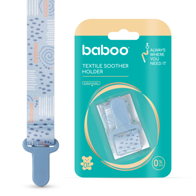 Suport textil Baboo pentru suzetă | Curat și la îndemână - imagine 2