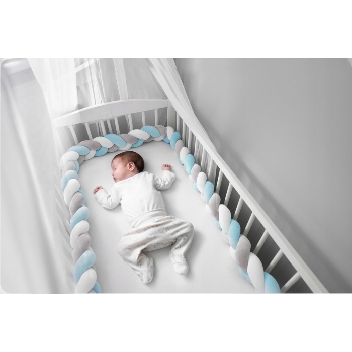 Protectie Laterala Patut Ricokids Albastru - Siguranta - imagine 2