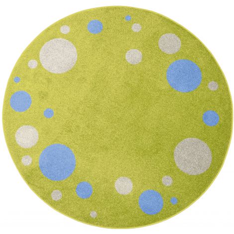 Covor Rotund Verde Moje Bambino, 2 m