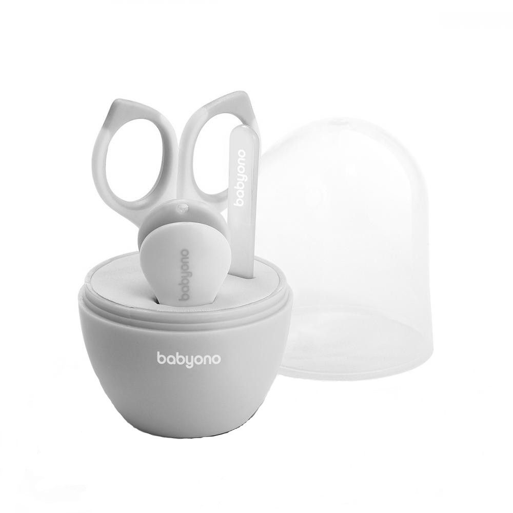 Babyono Set Manichiura Bebelusi Suport Gri - imagine 4