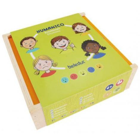 Joc educativ Beleduc Humanico Emotii, Lemn - imagine 5