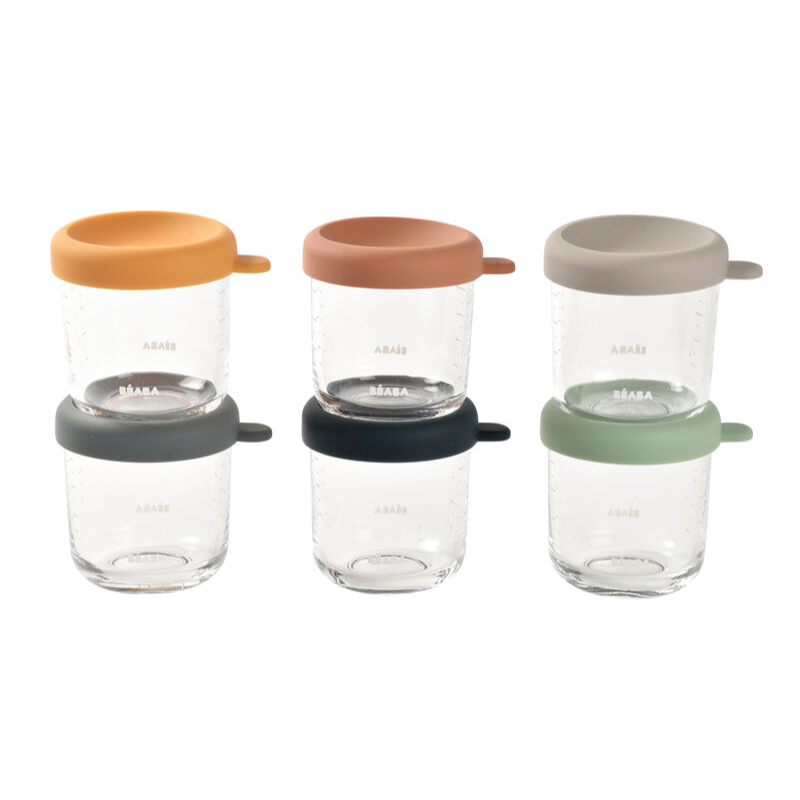 Set 6 recipiente sticla Beaba 250 ml, ermetice - imagine 4