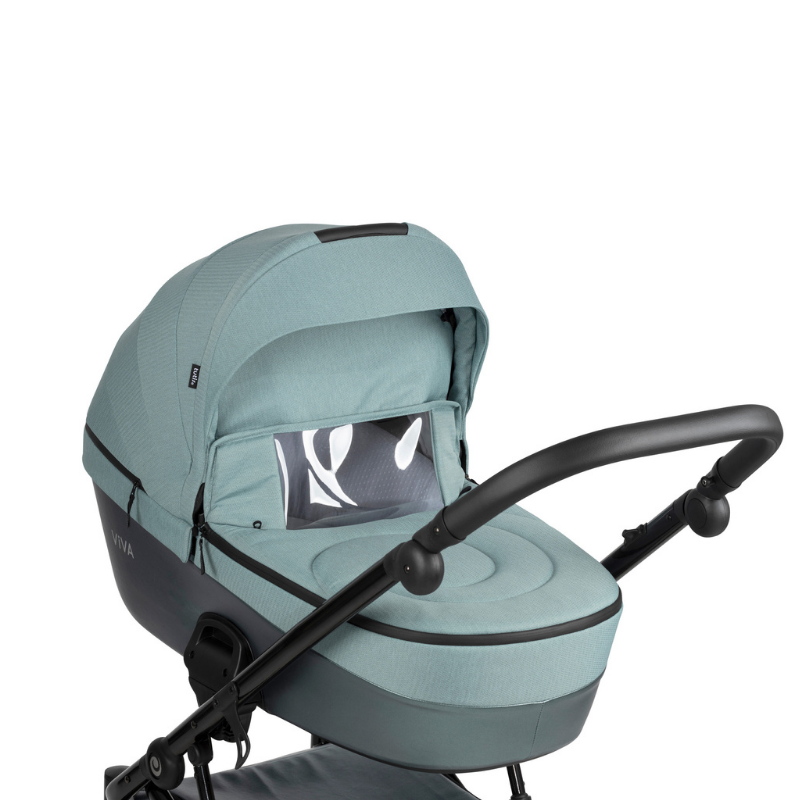 Carucior 2in1 Tutis Viva 5+ Turquoise Piele Ecologica - imagine 12