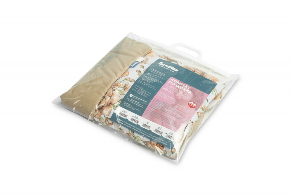 Set pernă pilotă Sensillo Teddy Beige antialergic - imagine 2