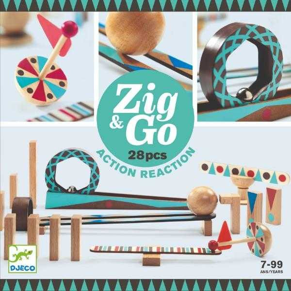 Zig & Go Djeco - Set Construcții 28 Piese