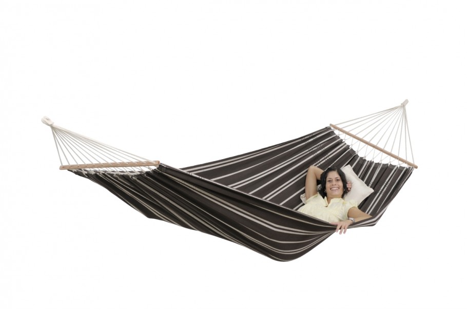 Hamac Amazonas Brasilia Mocca cu Bară, 140 cm - imagine 3