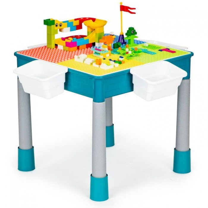 Masuta de joaca Ecotoys cu depozitare si scaun