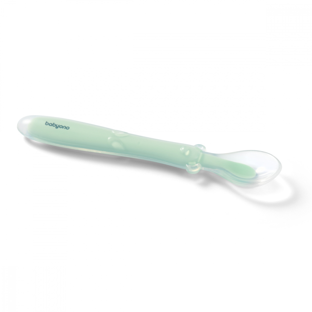Linguriță Flexibilă Babyono Silicon, Menta