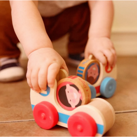 Set Mașinuțe Lemn GO TOTs Melissa & Doug - imagine 3