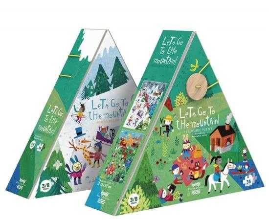 Puzzle Londji Haideti la munte! Reversibil 36 piese